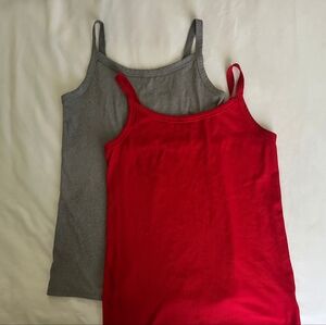 Gray and Red Tank Tops